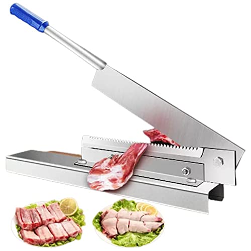 OLSKFUH Verdickter Manueller Fleischschneider Aus 304 Edelstahl, Aufschnittmaschine Für Gefrorenes Fleisch Mit 40 cm Klinge, 12 Mm Dicker Klingenhalter, Spart Kraft, Beef Jerky F, von OLSKFUH