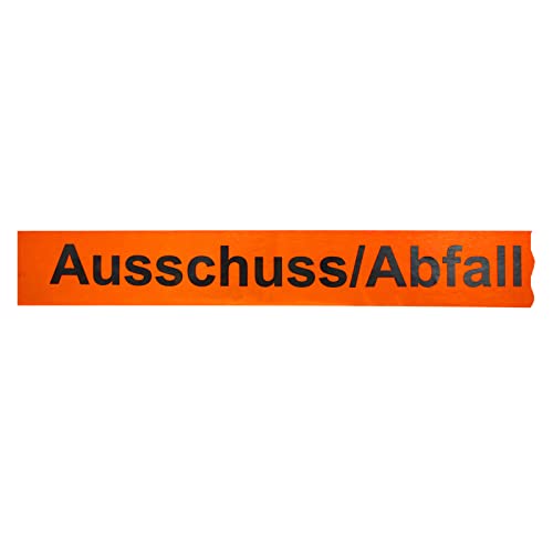 12 Rollen Klebeband "Ausschuss/Abfall" 38 mm x 66 lfm für schwere Pakete von OLShop AG