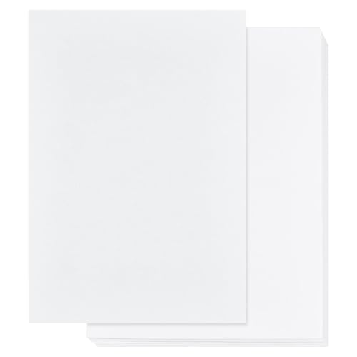 OLYCRAFT 100 Blatt Weißes Druckerpapier 21x28.8cm Kopierpapier Für Drucker Buchbindepapier Cremefarbenes Druckerpapier 32 lb/120g /M² Zum Drucken Kopieren Basteln Briefe Einladungen von OLYCRAFT