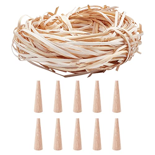 OLYCRAFT 100g Stuhl Cane Kit Stuhl Cane Supplies Gepresstes Cane Webbing Kit Natürliches Rattan Mit 10 Stück Holznägeln Handgefertigtes Naturgeflecht Für DIY Möbelstricken Basteln Stuhlreparatur von OLYCRAFT