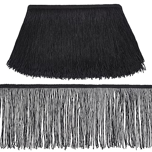 OLYCRAFT 9.2M 15cm Fringe Trim Lace Quaste Schwarz Chainette Fringe Trim Band Für Latin Dance Dress DIY Kleidung Verschönerung Lampenschirm Und Kissen Dekorationen von OLYCRAFT