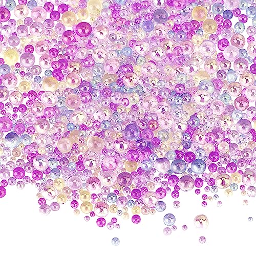 OLYCRAFT 225g 0.4~3mm Harz Blasen Perlen Micro Caviar Beads Irisierende Wassertropfen Bubble Beads Resin Inclusion Filler Winzige Glasperlen Für Harz Crafting Und Nail Arts Design von OLYCRAFT