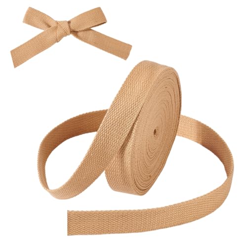 OLYCRAFT 3 Rolle 27 m Polycotton Gurtband 25mm Dick Näh Twillband Polycotton Band Flache Gurtbandrolle Für Die Herstellung von Taschen Nähen Heimwerken Basteln Outdoor Zubehör von OLYCRAFT