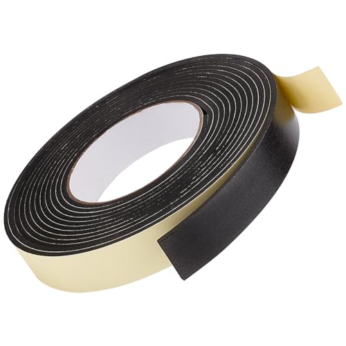 OLYCRAFT 5m Einseitig Klebendes Schaumstoff Montageband 25mm Breit Schwarzes Klebeband Schaumstoff Dichtungsband 3mm Dicker Dichtungsstreifen Selbstklebendes Klebeband Für DIY Wände Tisch Dekoration von OLYCRAFT