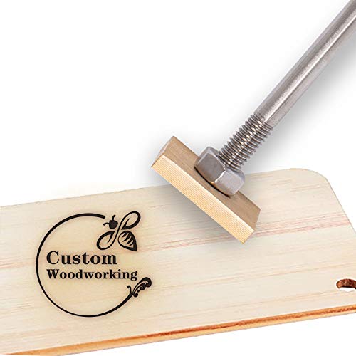 OLYCRAFT Bee Theme Custom Holzbrandeisen 3CM Custom Logo BBQ Wärmestempel Mit Messingkopf Und Holzgriff Für Holzbearbeitung Und Handgefertigtes Design von OLYCRAFT