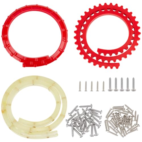 OLYCRAFT Flexible Kurvenschablone aus Polyurethan, 100 cm, mit 25 Schrauben, Zahnrad-Formstreifen, Schablone, Holzbearbeitung, Profilstreifen zum Übertragen von gebogenen Mustern, Trimmen von von OLYCRAFT