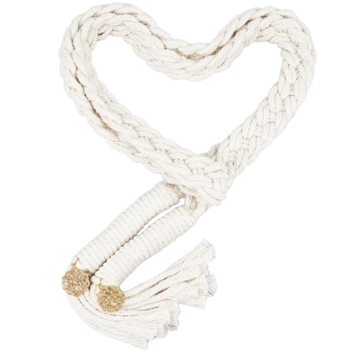 OLYCRAFT Lasso Seil Für Die Handfasting Kordel Mit Anhänger 190cm Beige Hohler Liebesknoten Hochzeits Lasso Handfasting Kordel Traditionelle Keltische Handfasting Kordel Handgefertigtes Hochzeits von OLYCRAFT