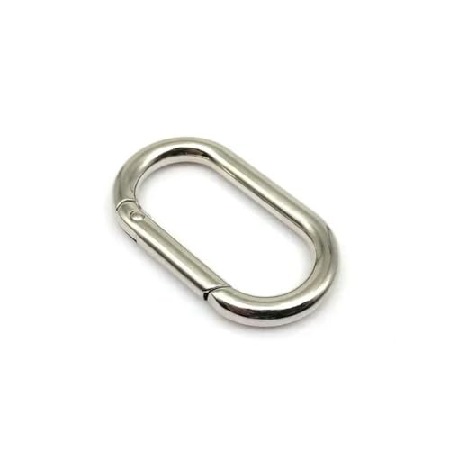 5 Stück Metall Oval Feder O Ring zu öffnen Leder Tasche Handtasche Gürtel Schnalle Karabiner verbinden Schlüssel Hund Kette Schnappverschluss Auslöser Haken von OMEVU