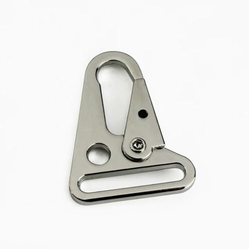 OMEVU 5 Stück Metall-Hakenschnallen, Trigger-Clips, Schnallen für Lederriemen, Gürtel, Tasche, Rucksack, Gurtband, Haustier-Leine-Haken von OMEVU