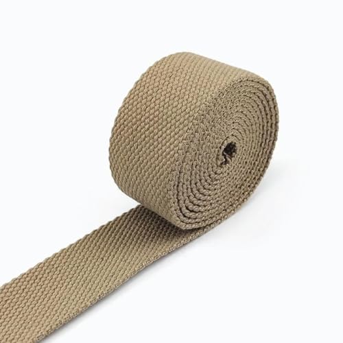 OMEVU 8 Meter 20–50 mm 2 mm Dicke Baumwoll-Gurtbänder, Canvas-Gurtbänder, Band zum Nähen von Kleidung, Gürtel, DIY-Taschen, Riemen, Band, Zubehör von OMEVU