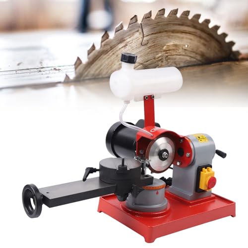 Sägeblatt Schärfgerät 370W 2850rpm Schärfmaschine für 80-700mm Sägeblätter, Kettensäge Tischkreissäge Kreissägeblattschleifer zum Schleifen von Kunststoff, Holz, Aluminiumlegierung von OMGGYER