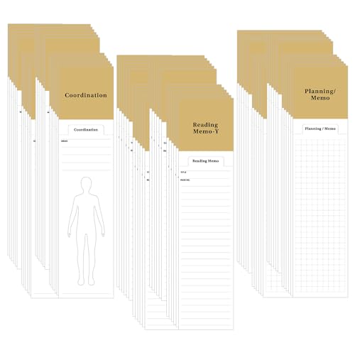 ONEBO 72 Stück Lesezeichen,Datei Index Tabs,Lesezeichen Noten,beschreibbare und repositionierbare Aktenregister für Buchseiten oder Marker,zum Lesen, DIY Etiketten, Geschenkanhänger Weiß(15.7 * 5cm) von ONEBO