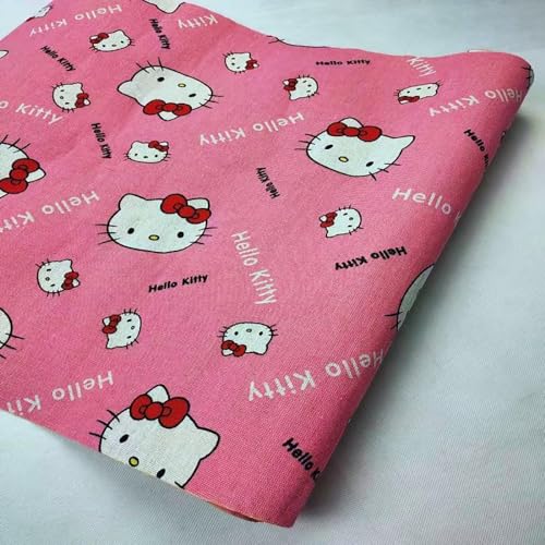 ONECHANCE Bedruckter Baumwollstoff Meterware 100x150cm Dekostoff Baumwolle Leinenstoff zum Nähen und Dekoration Color Kitty Size 2 Meter ONECHANCE Bedruckter Baumwollstoff Meterware 100x150cm Dekostoff Baumwolle Leinenstoff zum Nähen und Dekoration Color Kitty Size 2 Meter von ONECHANCE