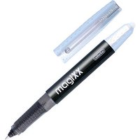 ONLINE® MagiXX Tintenroller schwarz/silber 0,7 mm, Schreibfarbe: blau, 1 St. von ONLINE®