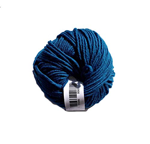 50 gr. Cora Fb. 14 meerblau, Neu, Strickwolle, Merinowolle, Online, Linie 20 von ONline Garne