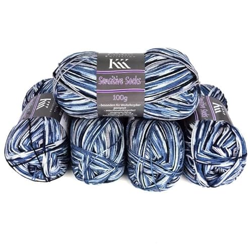 ONline Garne KKK Sensitive Socks 5x100g Farbe 01 von ONline Garne