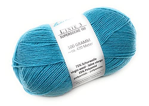 ONline Garne Linie 3 SUPERSOCKE 100 0068 ca. 420 m 100 g von ONline Garne