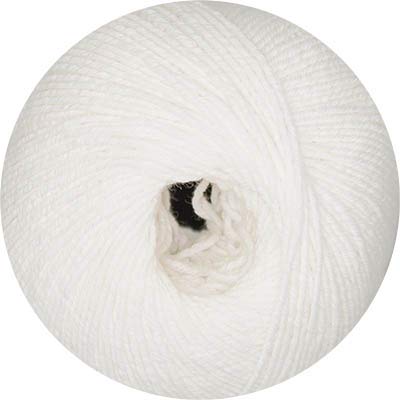 ONline Garne Online Linie 18 Cotone Stretch, 83% Baumwolle, 12% Polyamid, 5% Polyester, 001 Weiß, 160 m 50 g von Online