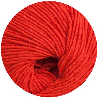 ONline Supersocke 6-Fach Sort. 321 Merino Uni 5014 - Rot von ONline Garne