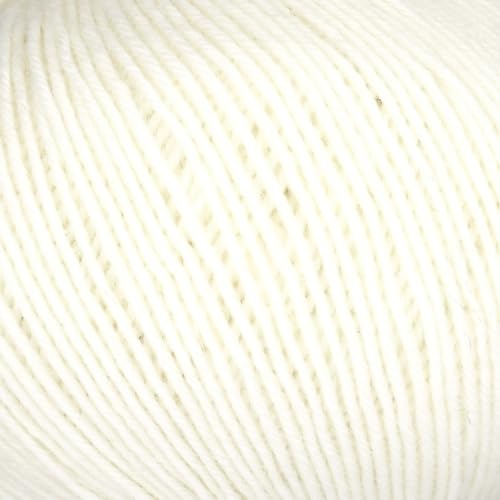 Online Wolle Linie 6 Alpacana, Sockenwolle Merino extrafein und Alpaka fein, 50g 200m (23 wollweiß) von ONline Garne