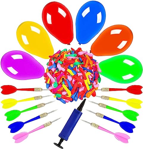 OOTSR 10pcs Dartpfeile Pfeile 500pcs Ballon Spiel Set von OOTSR