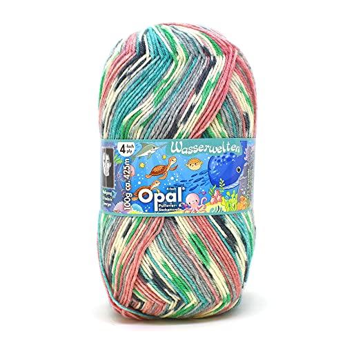 Opal Sockenwolle 4Fädig-Farbe 11143 Wasserwelten Algentanz-1x100g von OPAL