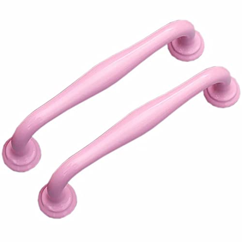 Schrankgriffe, Hardware-Schubladengriffe 2 Stück Griffe Schubladenknöpfe Möbelgriff Tür Küchenschrank Schrankgriffe, Schubladenknöpfe aus massiver Legierung for die Küche(Pink,Hole Distance 96 mm) von OPPUANNLQ