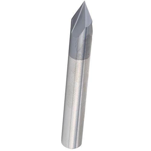 CNC-Bits, CNC-Fräser, Fasenschaftfräser, 3 Flöten, 60 °, Fräser, Wolframstahl, CNC-Schnitzen, Polieren, Fräser (D6*60°*50L) von OPPWONG