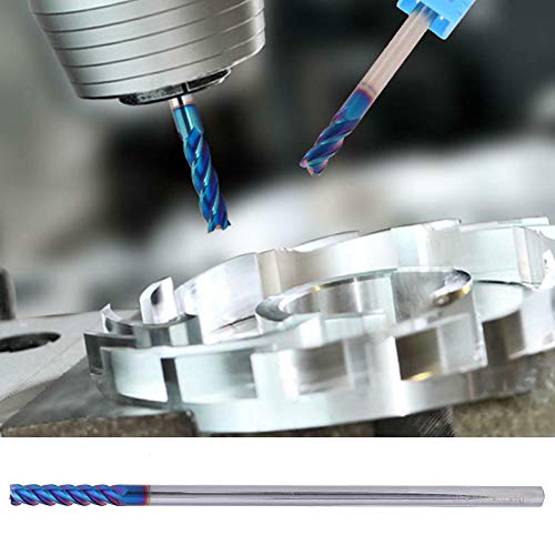 CNC-Fräser, CNC-Bits, Wolframstahl, Nanobeschichtung, HRC65°, 4 Mm, 4-schneidiger Flachkopf-Fräser, Klingendurchmesser (4 * 20 * 4D*100L) von OPPWONG