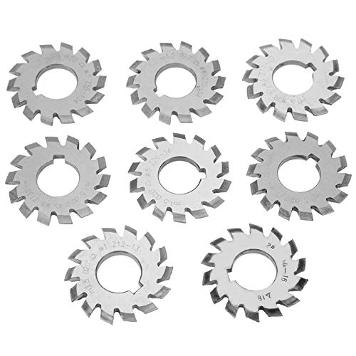 Metallschneidwerkzeug, Hydro-Getriebeteile, Schnellarbeitsstahl-Schneidwerkzeug, Industriebedarf, 8 Stück Zahnradschneider M1,5 20° 5 Mm 6 Mm von OPPWONG