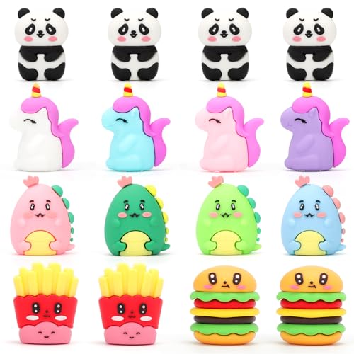 OPPZZIT 16PCS Cartoon Bleistiftspitzer Anspitzer Mitgebsel Kindergeburtstag 5 6 7 8 9 10 11 12 Jahre, Give Aways Mitbringsel Kindergeburtstag Gastgeschenke für Kinder, Kleine Pinata Füllung von OPPZZIT