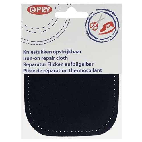 OPRY 102466-210 Knie-Flicken zum Aufbügeln, 210 Blau, Eine Grösse von OPRY