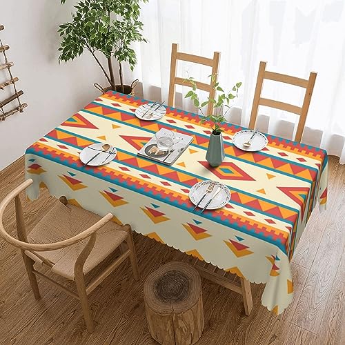 OPSREY Tischdecke mit Indianer-Motiv, rechteckig, wasserdicht, für Küche, Party, Heimdekoration, 183 x 137 cm von OPSREY