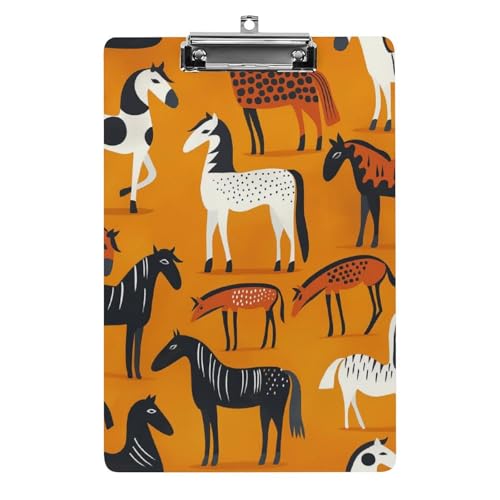 Acryl Klemmbretter Pferde Muster Orange Office File Folders Platte Klemmbrett Für Das Schreiben Malerei Acryl Klemmbretter Pferde Muster Orange Office File Folders Platte Klemmbrett Für Das Schreiben Malerei von OQPDONCWR