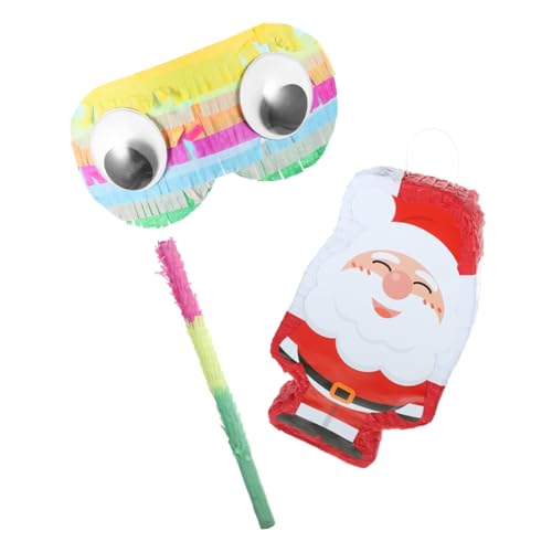 1 Satz Weihnachtsdeko Weihnachtsmann-partyzubehör Pinata Zum Thema Weihnachten Gefüllte Pinata-requisite Pinata Im Weihnachtsmann-design Piñata Schmücken Dekorative Piñata Papier ORFOFE von ORFOFE