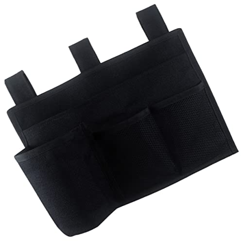 Aufbewahrungstasche am Bett Nachttisch hängende Wandaufbewahrung Beutel für Kleinigkeiten Aufbewahrungstaschen organizer handtasche Mehrzwecktasche Türtasche Polyester Black ORFOFE von ORFOFE