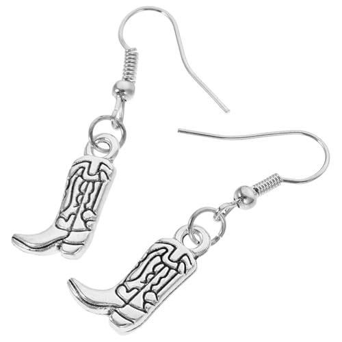 ORFOFE 1 Paar Ohrringe Für Mädchen Cowgirl-schmuck Cowgirl-ohrringe Für Frauen Stiefel Ohrringe Stiefelschmuck Für Damen Cowgirl Für Frauen Westliche Ohrringe Ohrschmuck Legierung Silver von ORFOFE