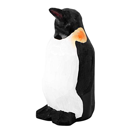 ORFOFE 1 STK Holz Pinguin Ornamente Tischdekoration Dekorative Statuenfigur Miniatur-pinguinfiguren Mini-pinguinfiguren Mini Geschnitzte Verzierung Mini-Spielzeug Tierfigur Black Hölzern von ORFOFE