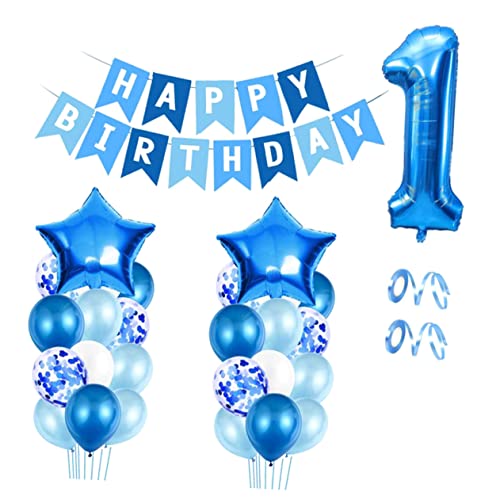 ORFOFE 1 Satz Ballon zum Geburtstag-Banner Szenenlayout-Sprechblasen jahrestag wandverkleidung babyshowerparty goldhochzeit balons easter Geburtstagsparty liefert Aluminiumform von ORFOFE