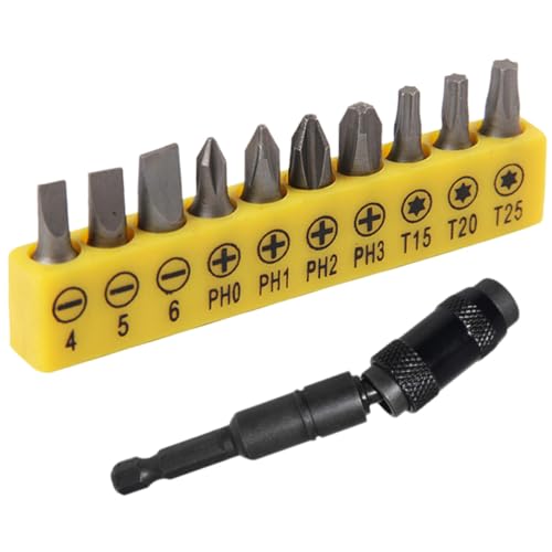 ORFOFE 1 Satz Magnetische Pivot-Bits magnetischer Bithalter Bohrer mit Sechskantschaft Flexbit werkzeug-set roststop magnetische bits Bohrerhalter Bohrerverlängerung Chrom-Vanadium-Stahl von ORFOFE