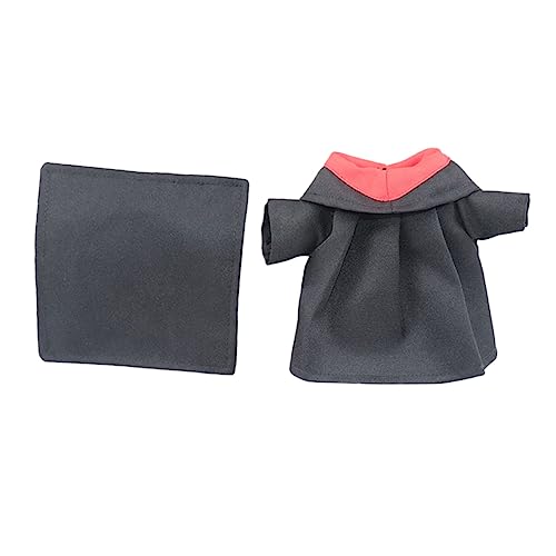 ORFOFE 1 Satz Puppenkleidung Puppe verkleiden Sich Kleidung Prinzessin Puppenkleid Abschlusskleid und Mütze Puppen Kleidung Puppen Klamotten Puppenkostüm Puppenmütze Kleidung Stoff Black von ORFOFE