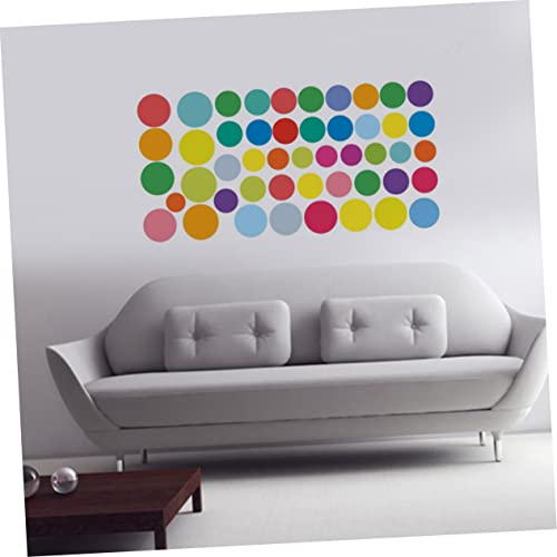 ORFOFE 1 Satz runder Etikettenaufkleber runde Aufkleber Konfetti-Wandaufkleber Polka Dot Wanddekoration tapetenablöser Wand Sticker Etikettenaufkleber für Punktaufkleber von ORFOFE