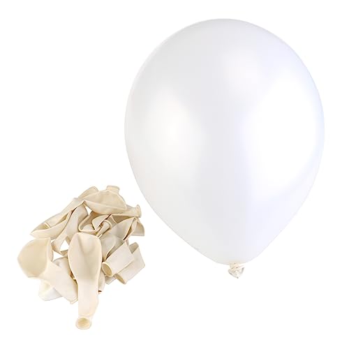 ORFOFE 100 Stück 10 Zoll Latexballons Weiß Für Party Und Hochzeitsdekoration Ideale Luftballons Für Kinder Und Erwachsene Perfekt Für Feiern Und Kreative Deko Ideen von ORFOFE