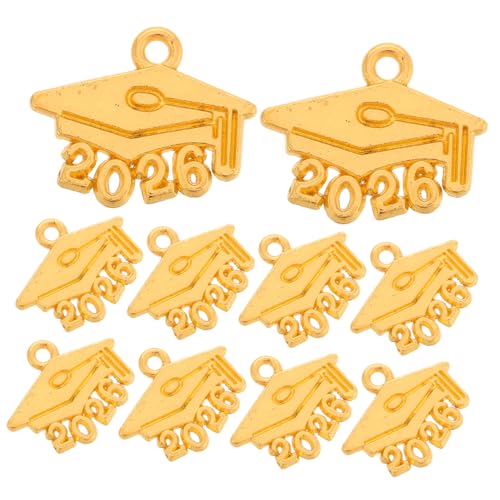 ORFOFE 100pcs 2026 Schlüsselanhänger Aus Legierung Netzkappen Partyzubehör Quasten Schrankrahmen Armband Abschlusshut Palette Aufzüge Decke Stift Dekoration Kabinettsklammern Golden von ORFOFE