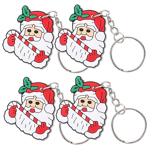 ORFOFE 10St weihnachtsgeschenke weihnachts präsente weihnacjtsdeko für neujahr geldgeschenke weihnachten santa Schlüsselversorgung Schlüsselanhänger Taschenzubehör PVC von ORFOFE