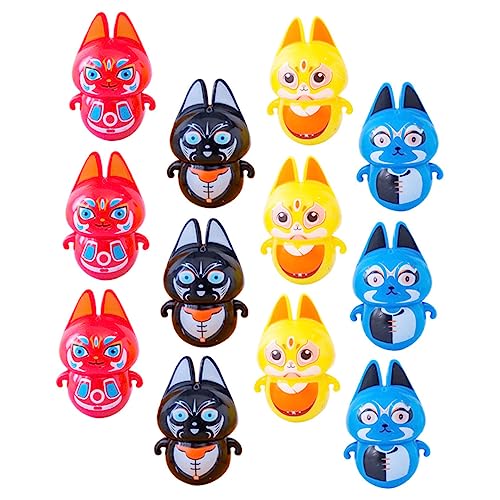 ORFOFE 12 Teiliges Spielzeug Becher „Peking Opera Cat Never Falls“ Für Kinder Kidcraft Spielset Kindergarten Becher Spielzeug Tischdekoration Heimdekoration Bezaubernde von ORFOFE