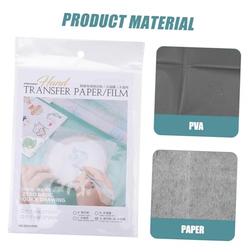 ORFOFE 16 Stück Teiliges Transparentes Wasserlösliches Stickvlies Reißfestes DIY Transferpapier für Stickereien Löslich in Kaltem Wasser für Stoffe und Individuelle Muster ORFOFE 16 Stück Teiliges Transparentes Wasserlösliches Stickvlies Reißfestes DIY Transferpapier für Stickereien Löslich in Kaltem Wasser für Stoffe und Individuelle Muster von ORFOFE