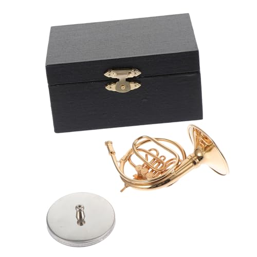 ORFOFE 1stk Horn-Modell Home-Shop- Horninstrumentenschmuck Mini-Instrumente Mini Tuba Heimtextilien Tischdekoration Dekorationen Für Zu Hause Golden 24 Karat Vergoldetes Kupfer von ORFOFE