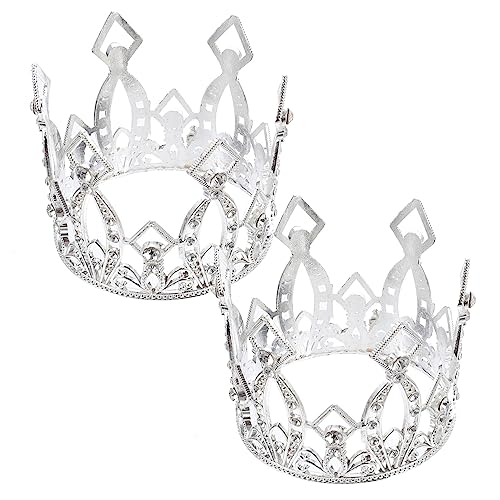 ORFOFE 2 Stücke Dekorative Mini Crown Cake Topper Exquisite Kuchen Dekor Krone Für Party von ORFOFE