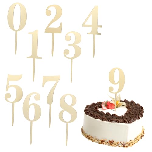 ORFOFE 20 Stk Digitale Torteneinlage Topper Cake Pop Deko torten deko Cupcake-Dekoration Kuchendekorationen Tortenaufsatz aus Acryl Zubehör für Partykuchen für den Kuchenaufsatz von ORFOFE